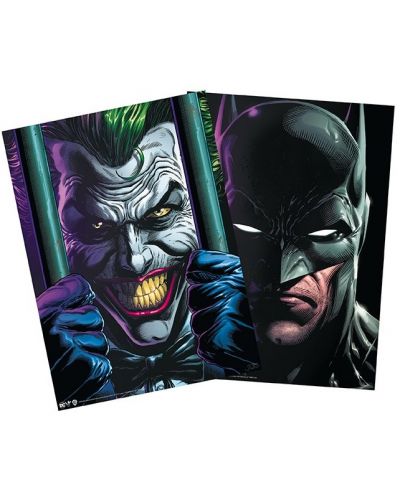 Set de mini postere ABYstyle DC Comics: Batman - Batman & The Joker - 1