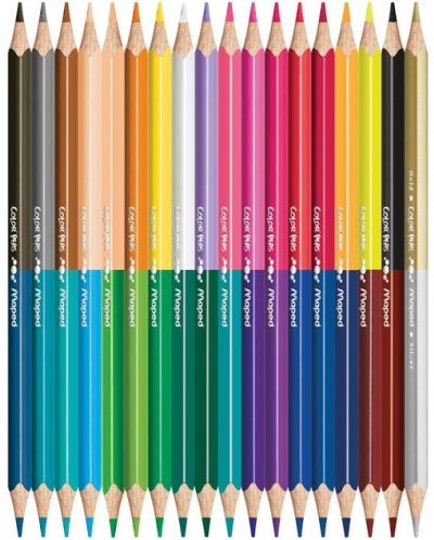 Set creioane colorate Maped Color Peps - Duo, 18 bucati, 36 culori - 2