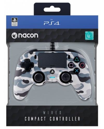 Controler Nacon - Wired Compact Controller, Camo Grey (PS4) - 5