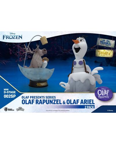 Set statuete  Beast Kingdom Disney: Frozen - Olaf Presents Tangled and The Little Mermaid (Exclusive Edition) - 9