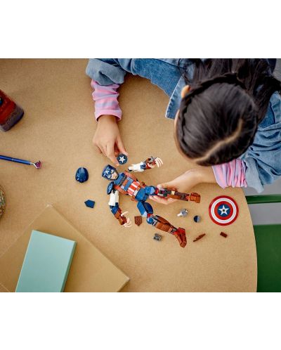 LEGO Marvel Super Heroes Builder - Figurină de clădire Captain America(76258) - 5