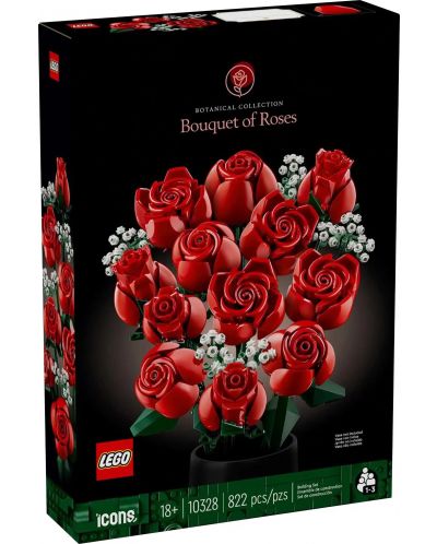 Constructor LEGO Icons Botanical - Buchet de trandafiri (10328) - 1