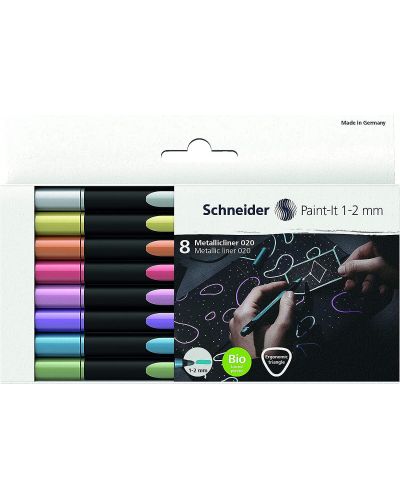 Schneider Paint-It set de markere metalice 020, 1,0-2,0 mm, 8 culori - 2