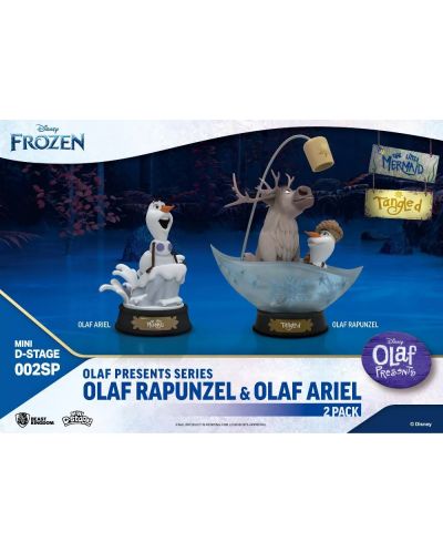 Set statuete  Beast Kingdom Disney: Frozen - Olaf Presents Tangled and The Little Mermaid (Exclusive Edition) - 10