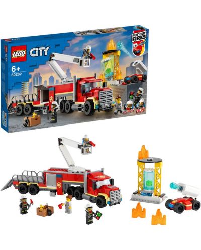 Set de construit Lego City - Centru de comanda pentru pompieri (60282) - 2