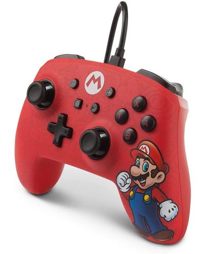 Controller PowerA - Enhanced pentru Nintendo Switch, cu fir, Mario - 4