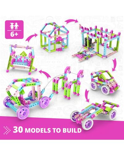 Set de construcție Engino Creative - 30 de modele pentru fete - 4