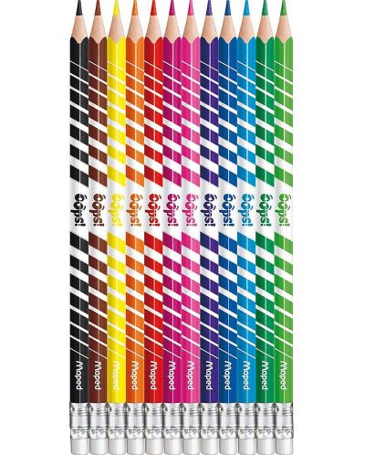 Set creioane Maped Color Peps Oops - 12 culori, care se sterg - 2