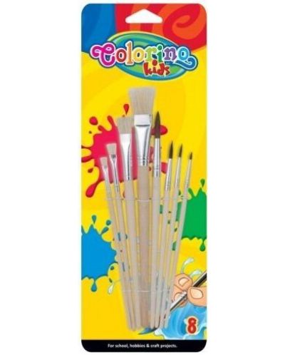 Set pensule de colorat Colorino Kids – 8 buc. - 1