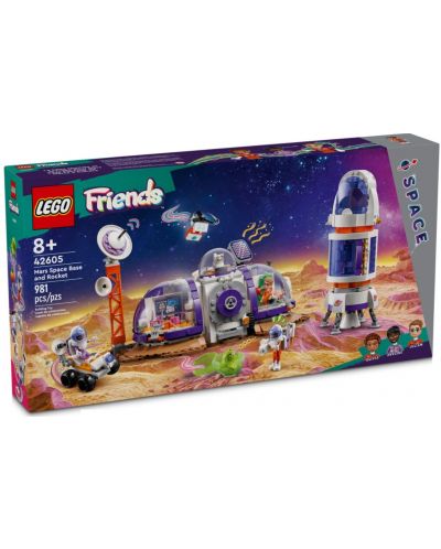 Constructor LEGO Friends - Baza spațială și rachetă pe Marte (42605) - 1