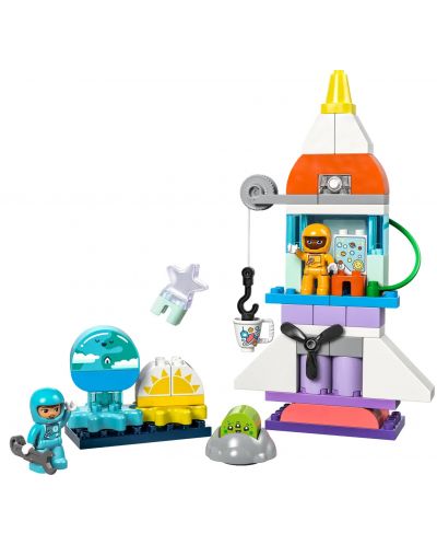 Constructor LEGO Duplo 3 în 1 - Aventurile navetei spațiale (10422) - 3