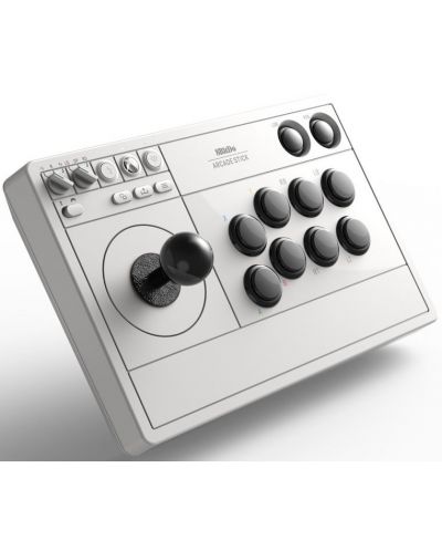 Controller 8BitDo - Arcade Stick, pentru Xbox One/Series X/PC, alb - 4