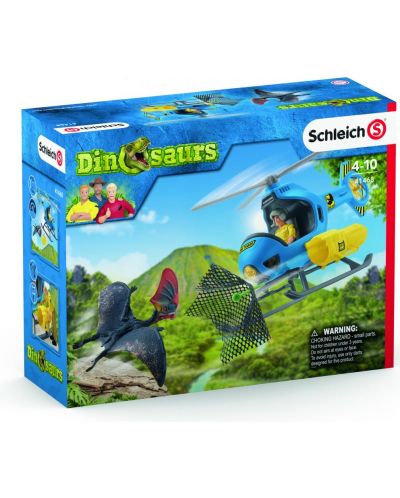 Set figurine Schleich Dinosaurs - Elicopter la vanatoare de dinozauri - 7