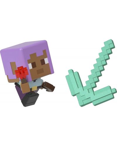 Trusă de modelare  Minecraft - Figură cu accesorii, gri - 4