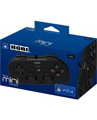 Controler Hori - Wired Mini Gamepad, negru (PS4) - 5