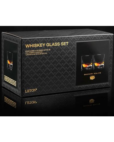 Set 2 pahare de whisky Liiton - Grand Canyon, 300 ml - 9