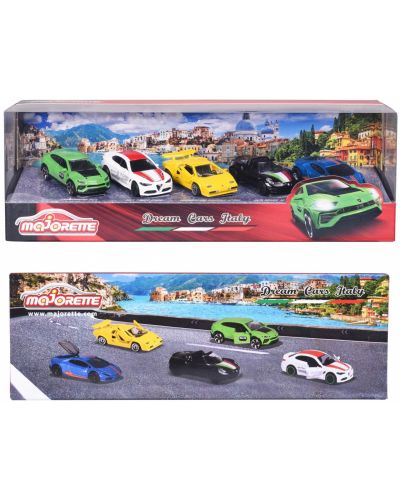 Set carucioare Majorette - Dream Cars Italy, 5 buc - 5