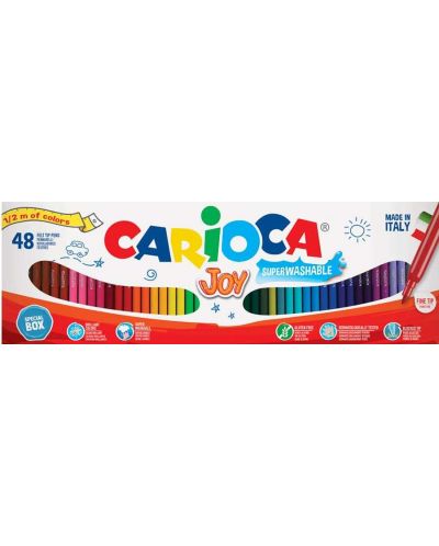 Set carioci superlavabile  Carioca Joy - 48 culori - 1
