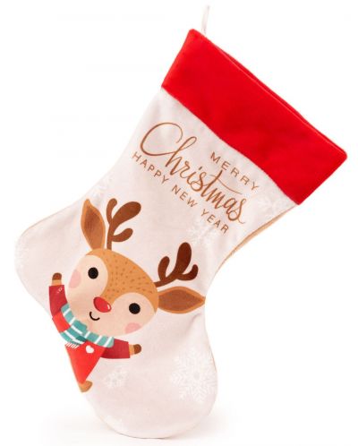 Ciorap de Crăciun  Amek Toys -Cerb, 28 cm - 1