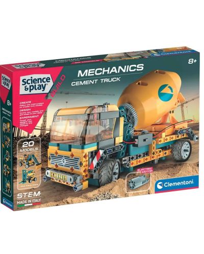 Constructor Clementoni Mechanics - Betoniera, 300 de piese - 1
