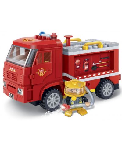 Constructor BanBao - Camion de pompieri, 112 bucăți - 2