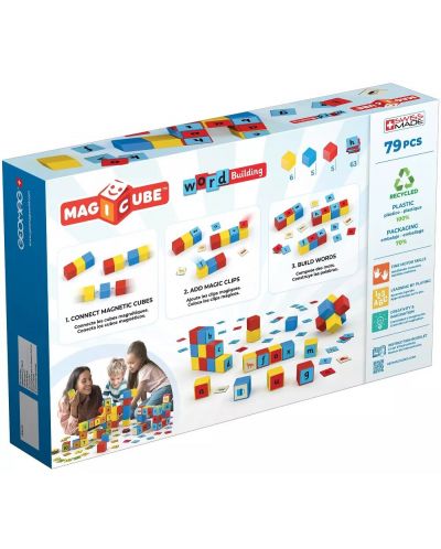 Set de cuburi magnetice Geomag - Magicube, Word Building EU, 79 de părți - 5