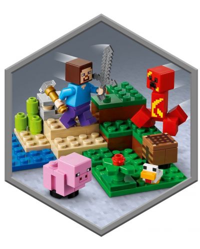 Set de constructie Lego Minecraft - Ambuscada Creeper (21177) - 5