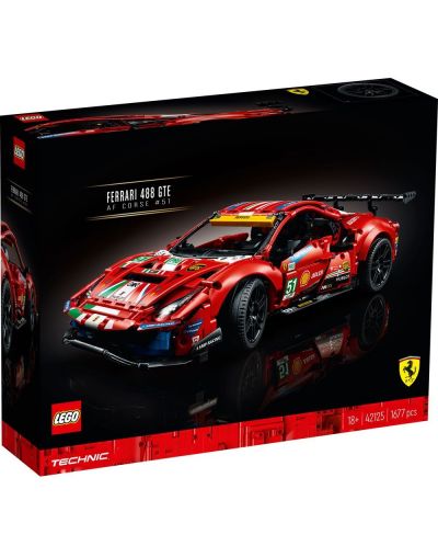 Set de construit Lego Technic - Ferrari 488 GTE AF Corse 51 (42125) - 1