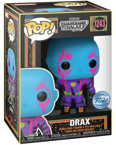 Cutie de colecție Funko POP!: Marvel - Gardienii Galaxiei - Drax (Blacklight) (Ediție specială) - 4