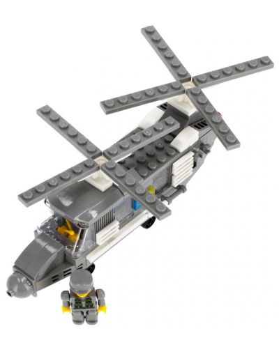 Constructor Alleblox Military Force - Elicopter, 179 piese - 4