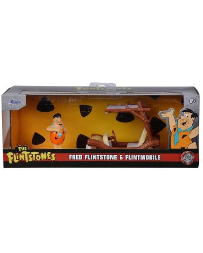 Set Jada Toys - Mașină și figurină, Familie Flintstone, 1:32 - 2