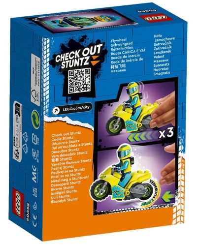Constructor Lego City - Stuntz, motocicletă cascadoră Cyber (60358) - 2