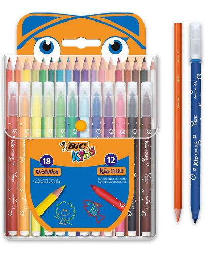 Set de colorat BIC Kids - 30 de bucăți - 1