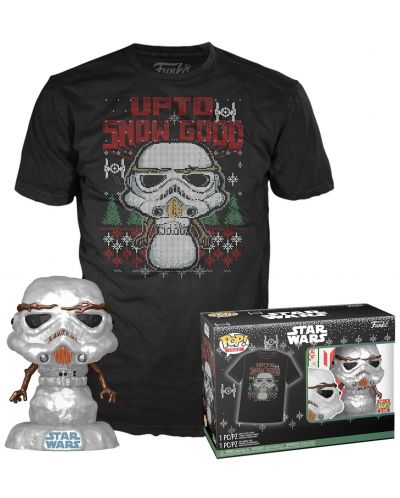 Set Funko POP! Collector's Box: Movies - Star Wars (Holiday Stormtrooper) (Metallic) - 1