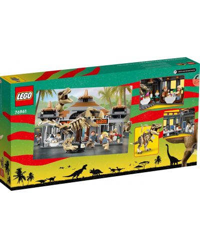 Set de construcție LEGO Jurassic World - Centru de vizitatori cu Rex și Raptor (76961) - 2