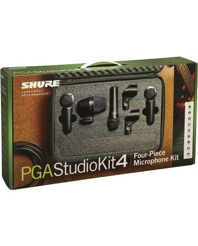 Set de microfoane pentru instrumente Shure - PGASTUDIOKIT4, negru - 4