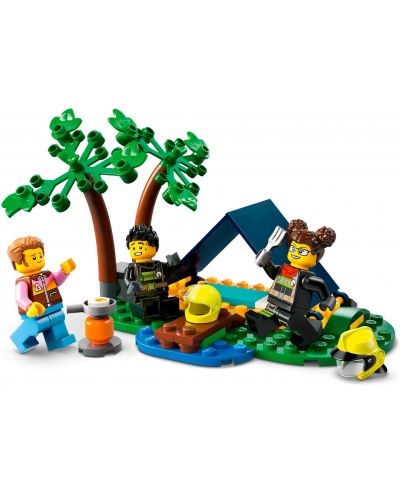 Constructor LEGO City - Camion de pompieri 4 x 4 cu barca de salvare (60412) - 3