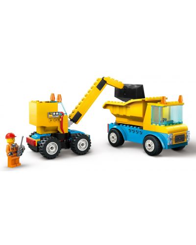 Constructor LEGO City - Şantier cu camioane (60391) - 4
