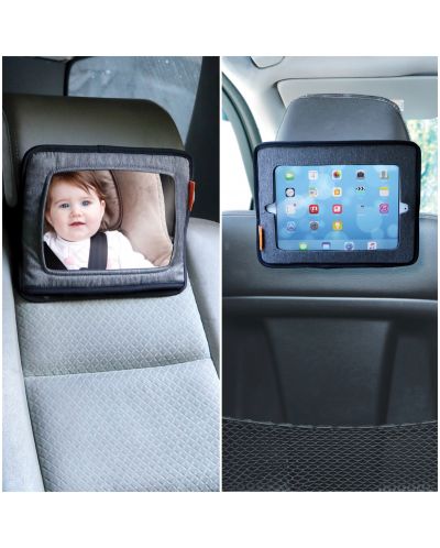 Set oglindă auto și suport pentru tabletă Dreambaby - Gri - 4