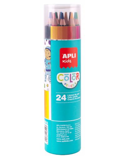 Apli Set 24 creioane in cilintru, 4 mm - 1