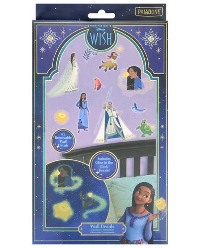 Set stickere Paladone Disney: Wish - Characters (Glow in the Dark) - 1
