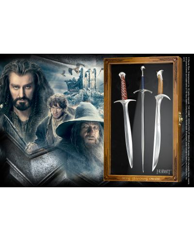 Set de cutite pentru litere The Noble Collection Movies: The Hobbit - Sting, Glamdring and Orcrist, 30 cm - 2