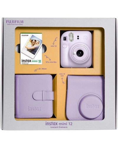 Set Fujifilm - instax mini 12 Bundle Box, Lilac Purple - 1