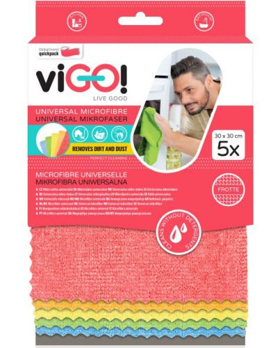 Set de 5 prosoape din microfibra viGO! - Premium, universal - 1