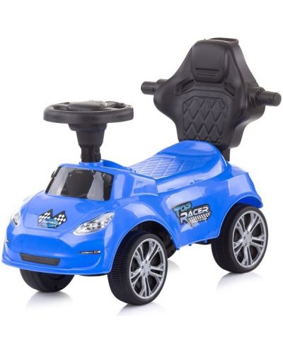Mașinuta de călărit cu mâner Chipolino - Turbo, albastră - 2