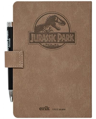 Set notebook cu stilou Erik Movies: Jurassic Park - Welcome to Jurassic Park, format A5 - 4