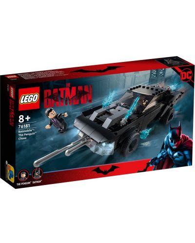 Constructor Lego DC Comics Super Heroes - Batmobile: Urmarirea lui Penguin (76181) - 1