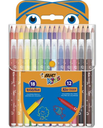 Set de colorat BIC Kids - 30 de bucăți - 2