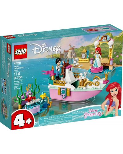 Set de construit Lego Disney Princess - Barca de sarbatoare a lui Ariel (43191) - 1