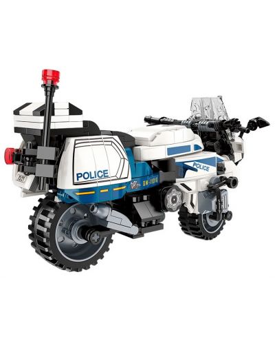 Constructor Qman - Motocicletă de Poliție, 395 piese - 3